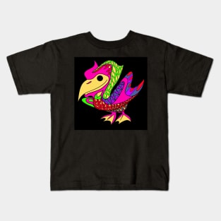 seagull the pelican bird ecopop Kids T-Shirt